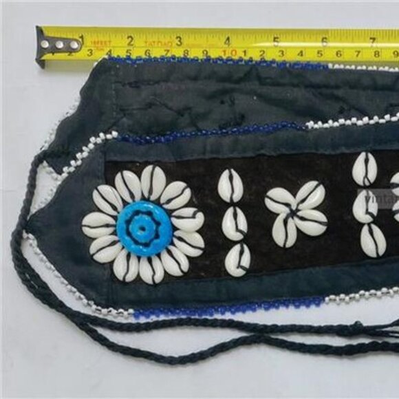Boho Gypsy Shell Belt: Vintage Kuchi Festival Statement Belt main image 7